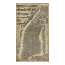 ヴィンテージニューヨークの地図(1879) 4