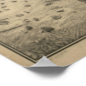 ヴィンテージニューヨークの地図(1879) 4 ポスター (角)