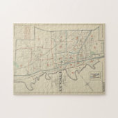 ヴィンテージニューヨークの地図(1883) ジグソーパズル (横)