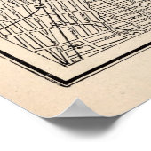 ヴィンテージニューヨークの地図(1893) ポスター (角)