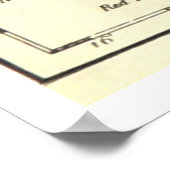 ヴィンテージニューヨークの地図(1893) ポスター (角)