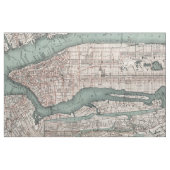ヴィンテージニューヨークの地図(1897) ファブリック (ヤード)