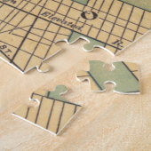 ヴィンテージニューヨークの地図(1900) ジグソーパズル (側面)