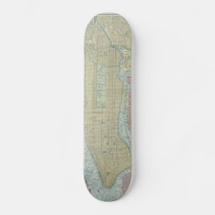ヴィンテージニューヨークの地図(1901年) スケートボード
