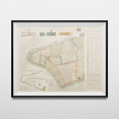 ヴィンテージニューヨークの旅行地図。旧市街。レトロ ポスター