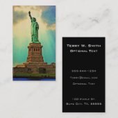 ヴィンテージニューヨークの自由の女神 名刺 (正面/裏面)
