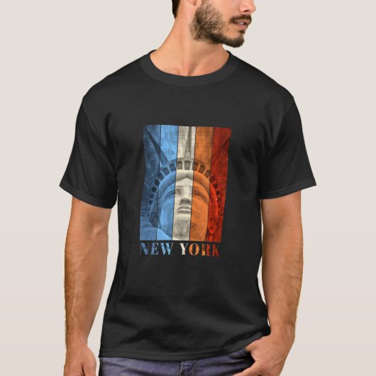 ヴィンテージニューヨークの自由の女神 Tシャツ (正面)