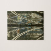 ヴィンテージニューヨークアーキテクチャ、ブルックリンブリッジ ジグソーパズル (横)