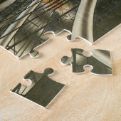 ヴィンテージニューヨークアーキテクチャ、ブルックリンブリッジ ジグソーパズル (側面)