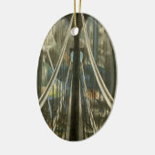 ヴィンテージニューヨークアーキテクチャ、ブルックリンブリッジ セラミックオーナメント (左)