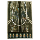 ヴィンテージニューヨークアーキテクチャ、ブルックリンブリッジ ミディアムペーパーバッグ (正面)