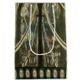 ヴィンテージニューヨークアーキテクチャ、ブルックリンブリッジ ミディアムペーパーバッグ (裏面)