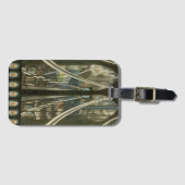 ヴィンテージニューヨークアーキテクチャ、ブルックリンブリッジ ラゲッジタグ (正面横)