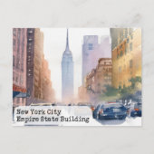 ヴィンテージニューヨークウォーターカラー ポストカード (正面)