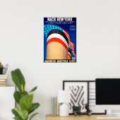 ヴィンテージニューヨーククルーズ海ライナー旅行 ポスター (ホームオフィス)