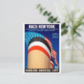 ヴィンテージニューヨーククルーズ海ライナー旅行 ポストカード (スタンド正面)