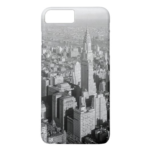 ヴィンテージニューヨークシティアールデコ超高層ビル Case-Mate iPhoneケース (裏面)