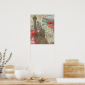 ヴィンテージニューヨークシティコラージュ ポスター (キッチン)