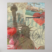 ヴィンテージニューヨークシティコラージュ ポスター (正面)