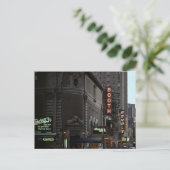 ヴィンテージニューヨークシティシアターディストリクトシンボルや象徴W 45 ポストカード (スタンド正面)