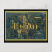 ヴィンテージニューヨークシティスカイライントラベル ポストカード (正面)
