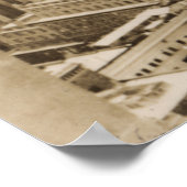 ヴィンテージニューヨークシティスカイライン写真(1935) ポスター (角)