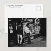 ヴィンテージニューヨークシティセントマークズプレイスヒッピー ポストカード (正面/裏面)