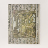 ヴィンテージニューヨークシティセントラルパークマップ1863 ジグソーパズル (縦)