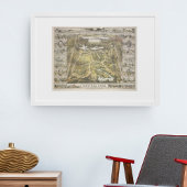 ヴィンテージニューヨークシティセントラルパークマップ1863 ポスター