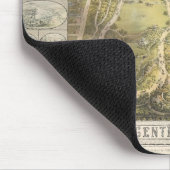 ヴィンテージニューヨークシティセントラルパークマップ1863 マウスパッド (コーナー)