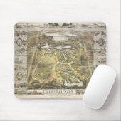 ヴィンテージニューヨークシティセントラルパークマップ1863 マウスパッド (マウス)