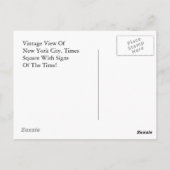 ヴィンテージニューヨークシティタイムズスクエアシアターシンボルや象徴 ポストカード (裏面)