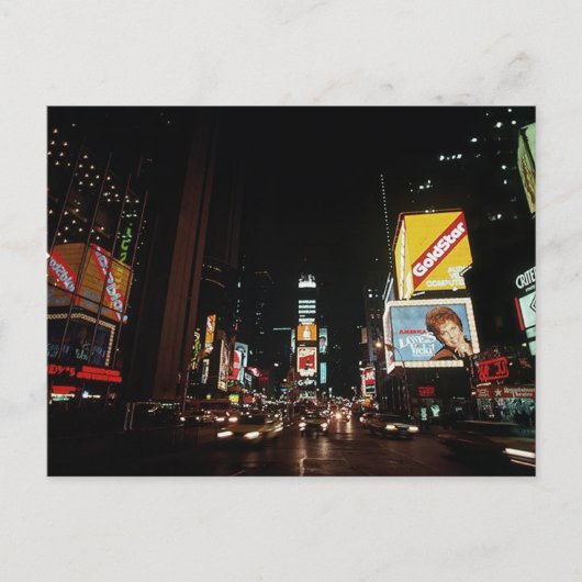 ヴィンテージニューヨークシティタイムズスクエアシアターシンボルや象徴 ポストカード (正面)