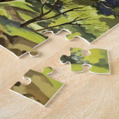 ヴィンテージニューヨークシティトラベルシーニックイラストレーション ジグソーパズル (側面)