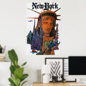 ヴィンテージニューヨークシティポスター ポスター (ホームオフィス)