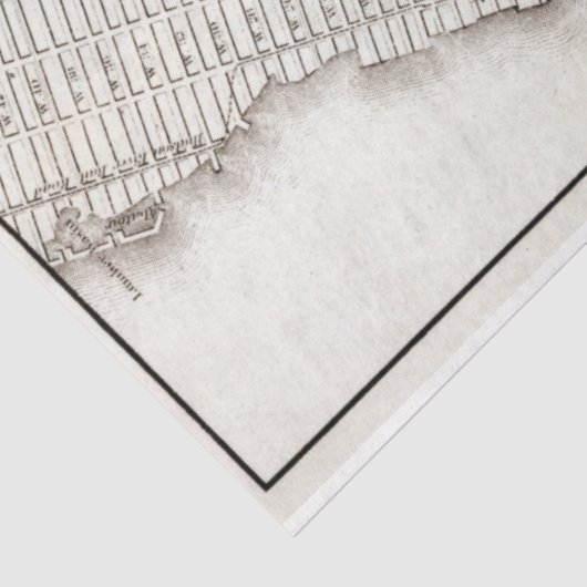 ヴィンテージニューヨークシティマップエフェメラデクページ 薄葉紙 (詳細)