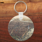 ヴィンテージニューヨークシティマンハッタンブルックリンブリッジ キーホルダー (正面)