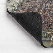 ヴィンテージニューヨークシティマンハッタンブルックリンブリッジ マウスパッド (コーナー)