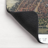 ヴィンテージニューヨークシティマンハッタンブルックリンブリッジ マウスパッド (コーナー)