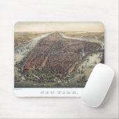 ヴィンテージニューヨークシティマンハッタンブルックリンブリッジ マウスパッド (マウス)