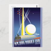 ヴィンテージニューヨークシティワールドフェア ポストカード (正面/裏面)