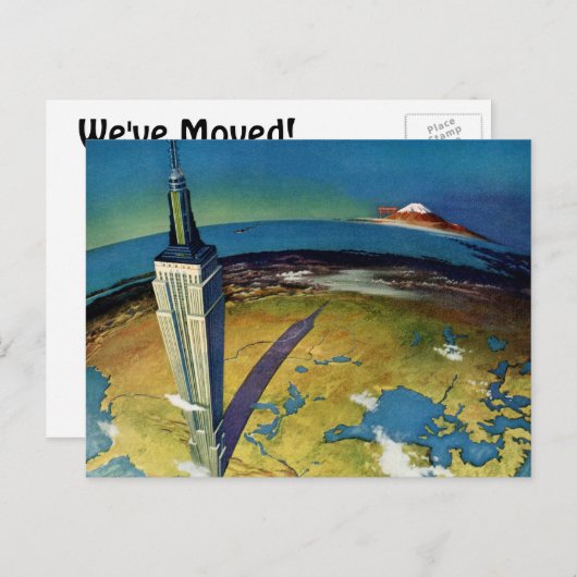 ヴィンテージニューヨークシティ住所の変更 案内ポストカード (正面/裏面)