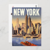 ヴィンテージニューヨークシティ –  ポストカード (正面/裏面)