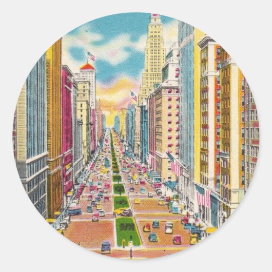 ヴィンテージニューヨークシティ – ラウンドシール (正面)