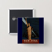 ヴィンテージニューヨークシティ 缶バッジ (正面&裏面)