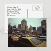 ヴィンテージニューヨークシティDKNYサインブロードウェイ@ヒューストン ポストカード (正面/裏面)