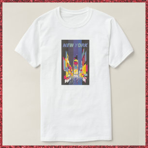 ヴィンテージニューヨークタイムズスクエアポスター Tシャツ