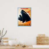 ヴィンテージニューヨークハンブルクルーズトラベル ポスター (キッチン)