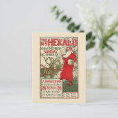 ヴィンテージニューヨークヘラルドクリスマスエディション ポストカード (スタンド正面)