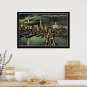 ヴィンテージニューヨークマンハッタン1910 ポスター (キッチン)